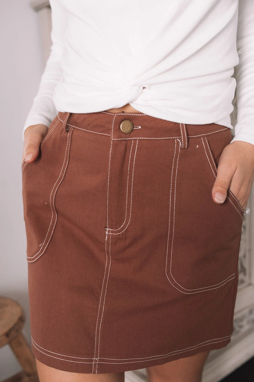 Bibliotec Skirt - Chocolate 3 Bibliotec Skirt - Chocolate