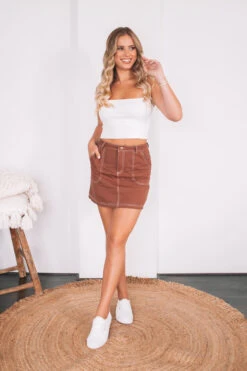 Bibliotec Skirt - Chocolate 12 Bibliotec Skirt - Chocolate -Reverse Sale Store 3H7A8586