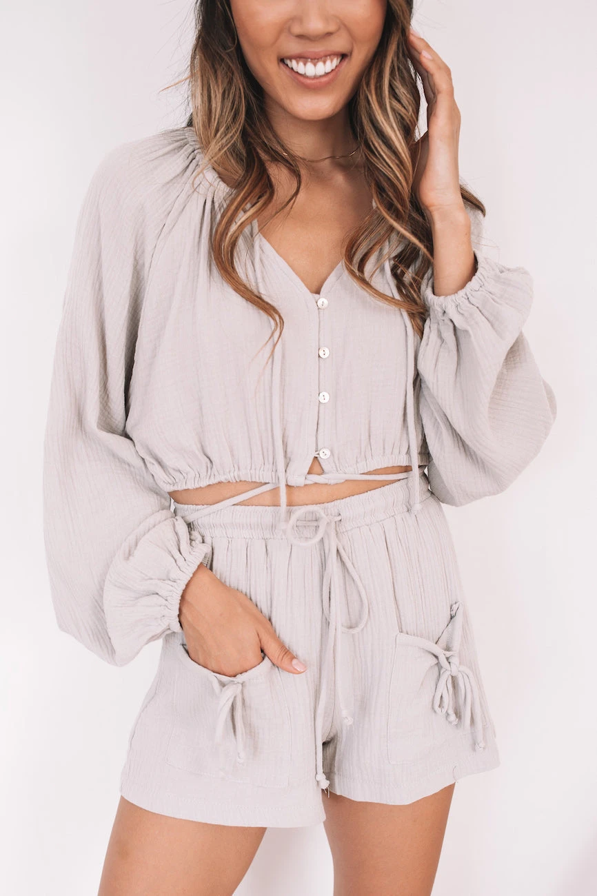 Stace Shorts - Grey 3 Stace Shorts - Grey