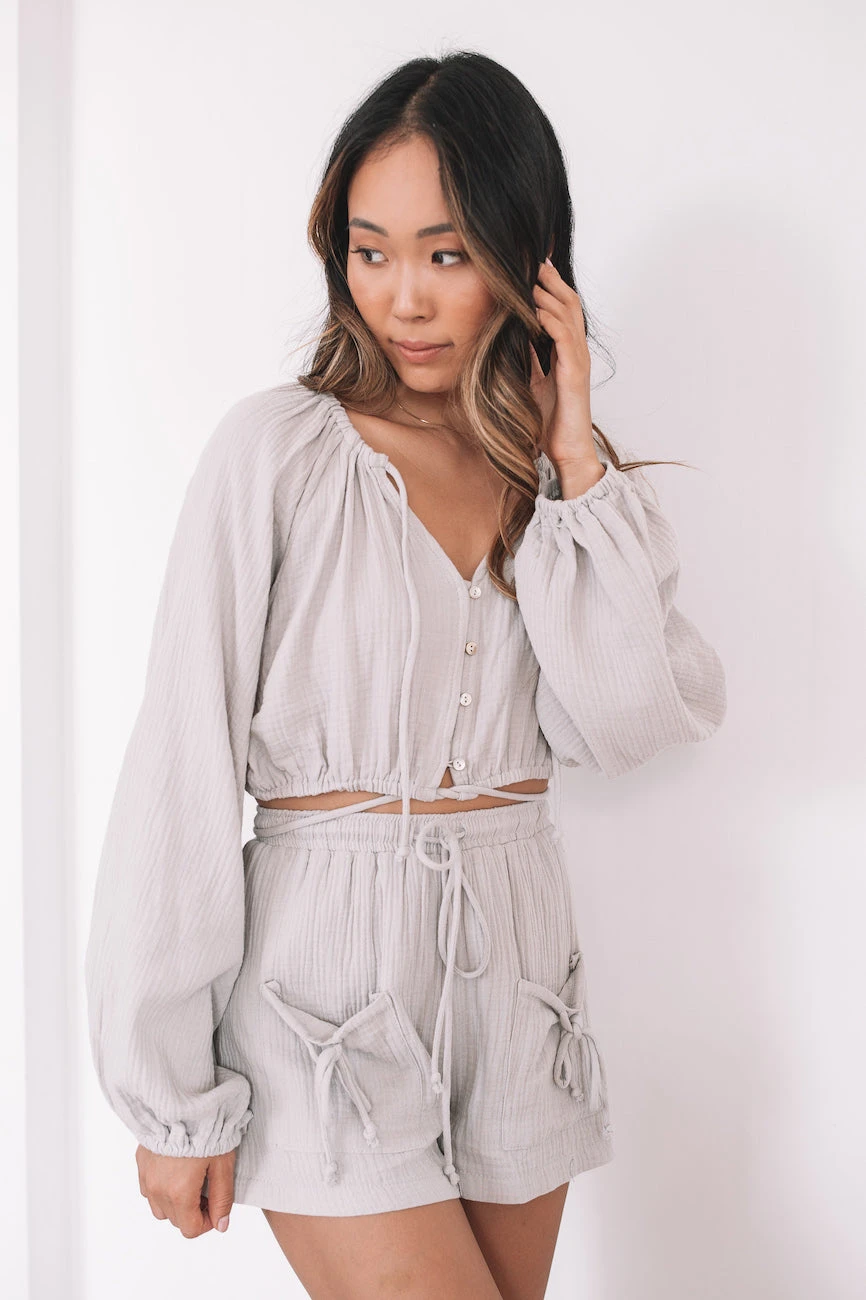 Stace Shorts - Grey 5 Stace Shorts - Grey - Image 3