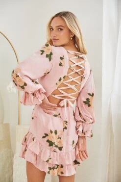 Alayna Dress - Pink Floral