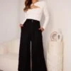 Alka Pants - Black 1 Alka Pants - Black -Reverse Sale Store Alka Pants Black Pants womens clothing