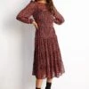 Althea Dress - Red Print -Reverse Sale Store Althea Dress Red Print Dresses womens dresses womens clothing