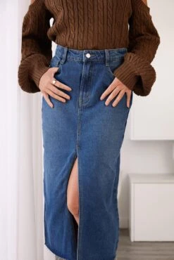 Alyson Skirt - Blue Denim