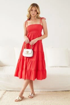 Amella Dress - Red