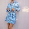 Azira Dress - Blue Stripe -Reverse Sale Store Azira Dress Blue Stripe Dresses womens dresses womens clothing