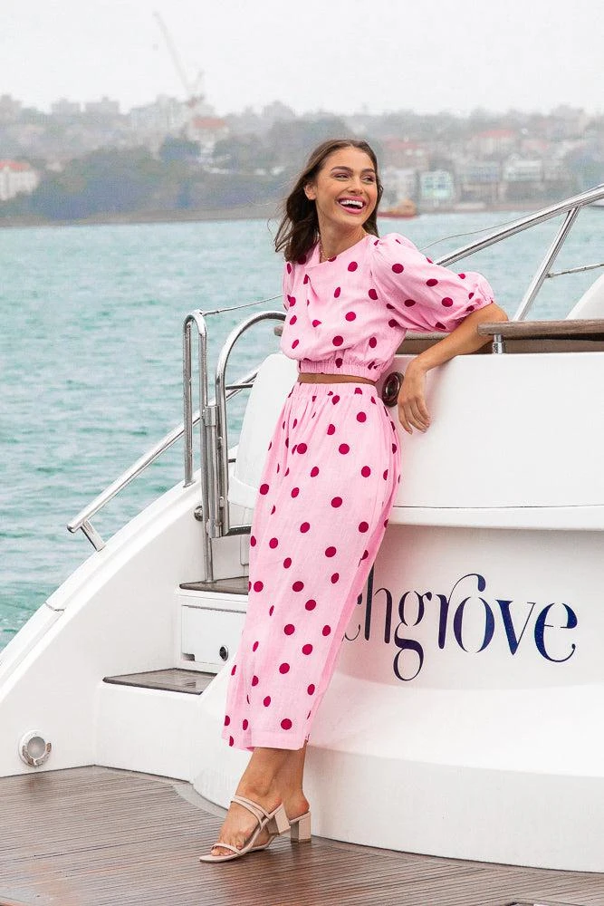 Feza Skirt - Pink Spot 3 Feza Skirt - Pink Spot