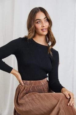 Basa Knit Top - Black