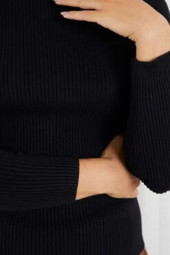 Basa Knit Top - Black -Reverse Sale Store Basa Knit Top Black Knitwear womens clothing 7