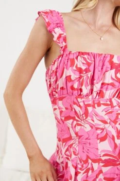 Basha Dress - Pink Print 15 Basha Dress - Pink Print -Reverse Sale Store Basha Dress Pink Print Dresses womens dresses womens clothing 7