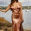 Belitta Dress - Bronze 1 Belitta Dress - Bronze -Reverse Sale Store Belitta Dress Bronze Dresses womens dresses womens clothing