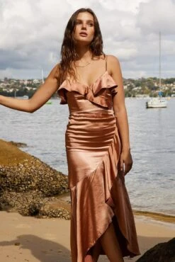 Belitta Dress - Bronze