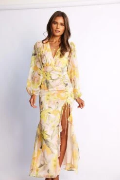 Bellachay Dress - Yellow Floral
