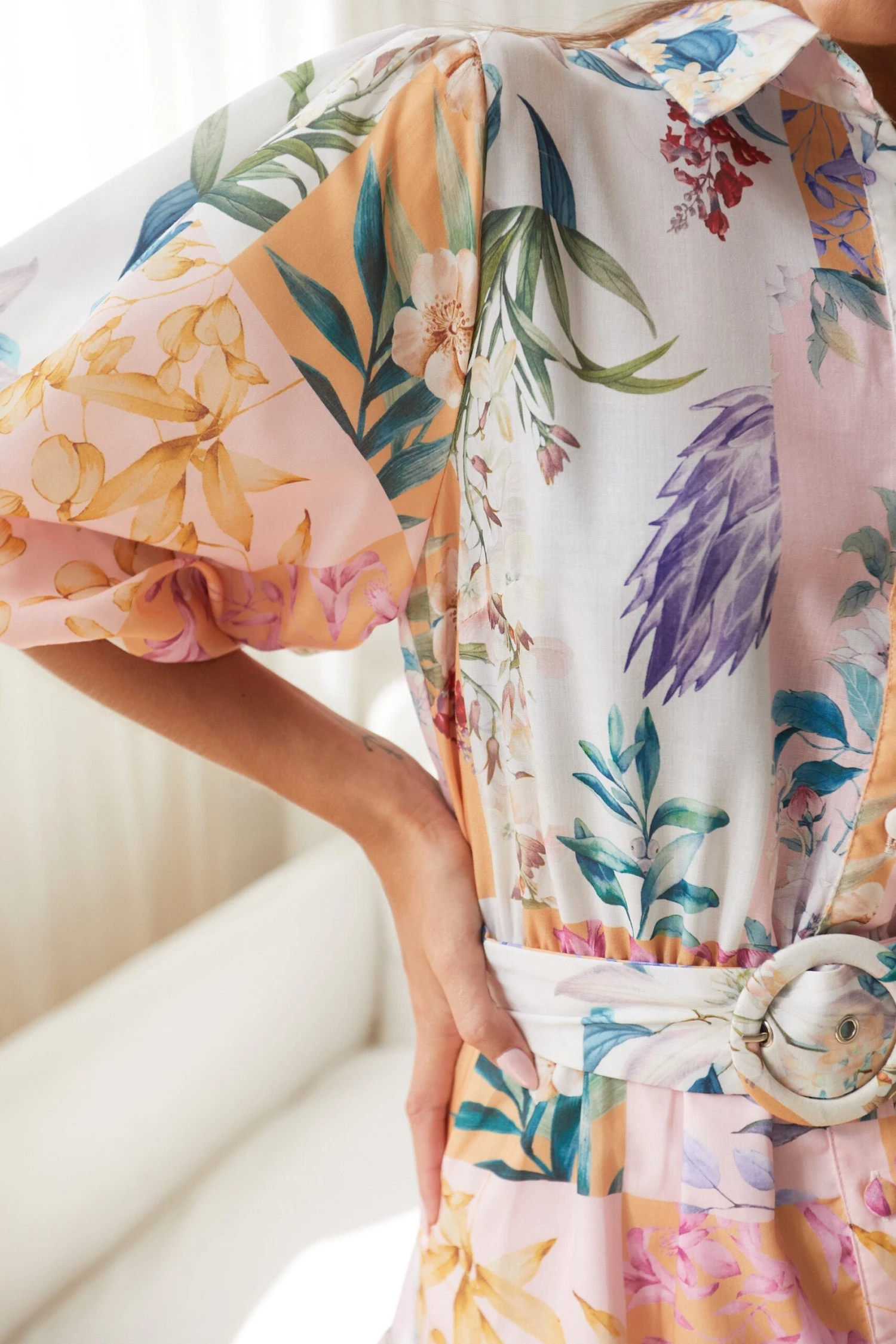 Bellarosa Dress - Pink Print 9 Bellarosa Dress - Pink Print - Image 7