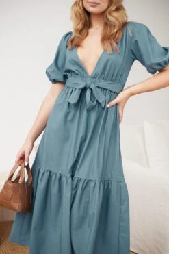 Belova Dress - Blue -Reverse Sale Store Belova Dress Blue Dresses womens dresses womens clothing 3