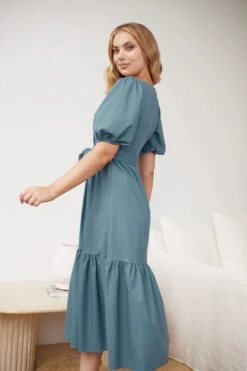 Belova Dress - Blue -Reverse Sale Store Belova Dress Blue Dresses womens dresses womens clothing 5