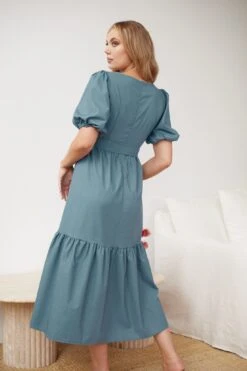 Belova Dress - Blue -Reverse Sale Store Belova Dress Blue Dresses womens dresses womens clothing 6