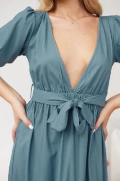 Belova Dress - Blue -Reverse Sale Store Belova Dress Blue Dresses womens dresses womens clothing 7