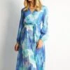 Bryana Dress - Blue Floral 2 Bryana Dress - Blue Floral -Reverse Sale Store Bryana Dress Blue Floral Dresses womens dresses womens clothing