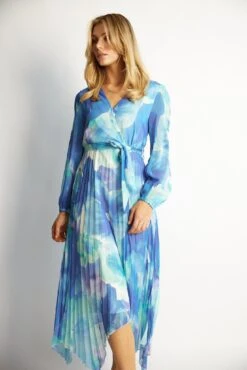 Bryana Dress - Blue Floral