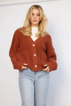 Cadell Cardigan - Rust