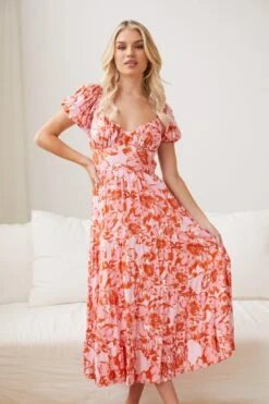 Calisha Dress - Pink Floral