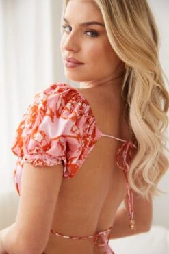 Calisha Dress - Pink Floral -Reverse Sale Store Calisha Dress Pink Floral Dresses womens dresses womens clothing 7