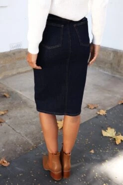 Caristona Skirt - Indigo Denim -Reverse Sale Store CaristonaSkirt IndigoDenimCGK1611114A6714