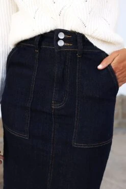 Caristona Skirt - Indigo Denim -Reverse Sale Store CaristonaSkirt IndigoDenimCGK1611114A6718