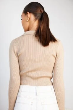 Ceda Knit Top - Camel 13 Ceda Knit Top - Camel -Reverse Sale Store Ceda Knit Top Camel Tops womens clothing 6