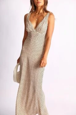 Charlette Dress - Brown Print