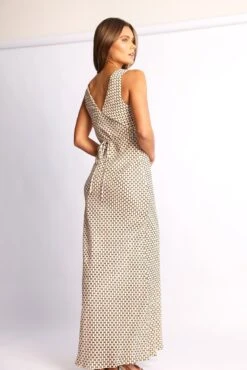 Charlette Dress - Brown Print -Reverse Sale Store Charlette Dress Brown Print Dresses womens dresses womens clothing 6