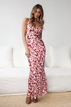 Charlette Dress - Red Print