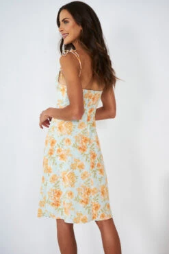 Cleo Dress - Green Floral -Reverse Sale Store Cleo Dress Green Floral Dresses womens dresses womens clothing 6