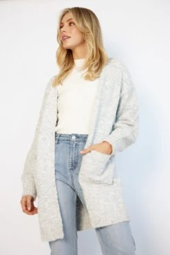 Clynten Cardigan - Grey -Reverse Sale Store Clynten Cardigan Grey Knitwear womens clothing