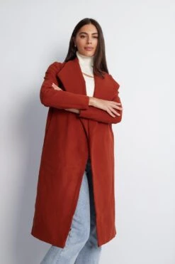 Coralita Coat - Rust -Reverse Sale Store Coralita Coat Rust Coats womens clothing 4
