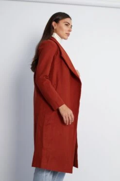 Coralita Coat - Rust -Reverse Sale Store Coralita Coat Rust Coats womens clothing 5