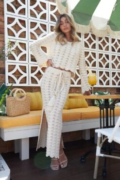 Crescencia Knit Skirt - Beige