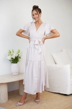 Criselda Dress - Champagne 16 Criselda Dress - Champagne -Reverse Sale Store Criselda Dress Champagne Dresses womens dresses womens clothing 4