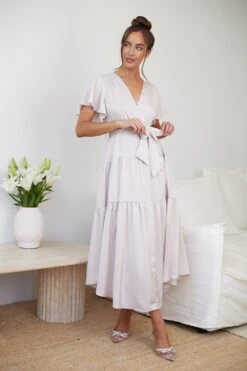 Criselda Dress - Champagne 18 Criselda Dress - Champagne -Reverse Sale Store Criselda Dress Champagne Dresses womens dresses womens clothing 6