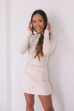 Maribel Dress - Beige 11 Maribel Dress - Beige -Reverse Sale Store DA10041beige 13