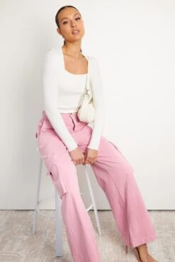 Denisha Pants - Pink -Reverse Sale Store Denisha Pants Pink Jeans womens clothing 6