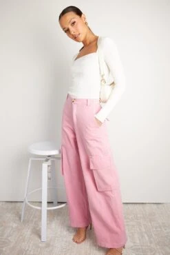 Denisha Pants - Pink -Reverse Sale Store Denisha Pants Pink Jeans womens clothing 7