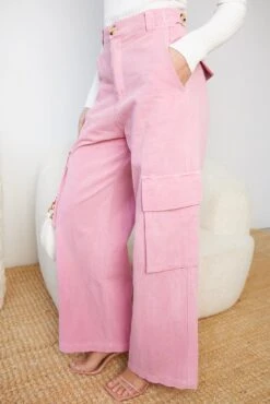 Denisha Pants - Pink -Reverse Sale Store Denisha Pants Pink Jeans womens clothing 8