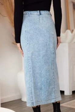 Deven Skirt - Blue Denim -Reverse Sale Store DevenSkirt BlueDenimSN0191B4232