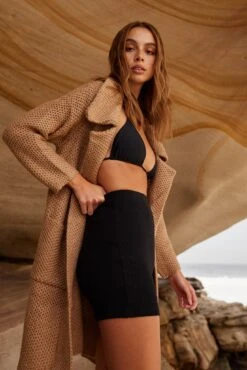 Dilliane Coatigan - Brown 19 Dilliane Coatigan - Brown -Reverse Sale Store DillianeCoatigan BrownA162040114A4571