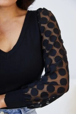 Elaia Knit Top - Black -Reverse Sale Store Elaia Top Black Tops womens clothing 7