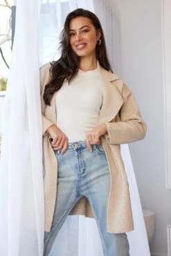 Elkana Coatigan - Beige