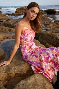 Estera Dress - Multi Floral 11 Estera Dress - Multi Floral -Reverse Sale Store Estera Dress Multi Floral Dresses womens dresses womens clothing 4