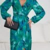 Evy Dress - Green Floral 1 Evy Dress - Green Floral -Reverse Sale Store Evy Dress Green Floral Dresses womens dresses womens clothing